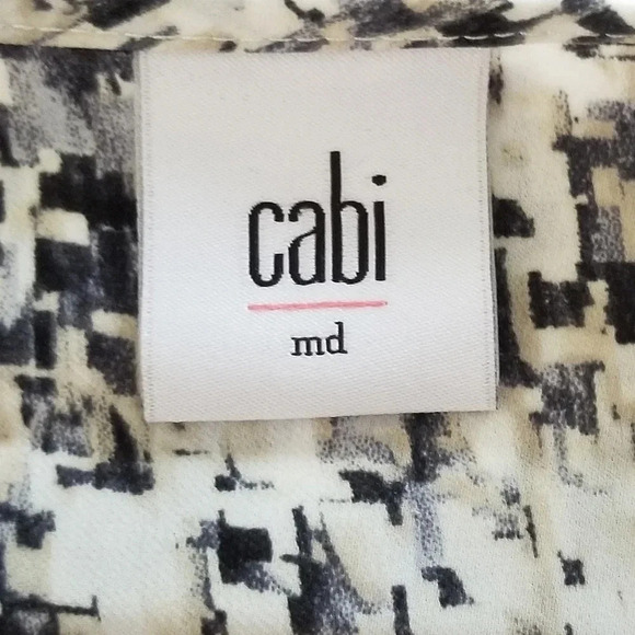 Cabi Shattered Print Long Sleeve Blouse M - Picture 5 of 8